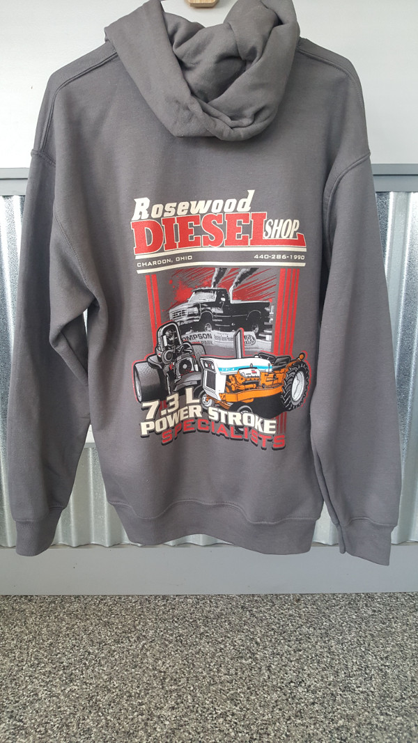 Rosewood Diesel Shop Hoodies Back