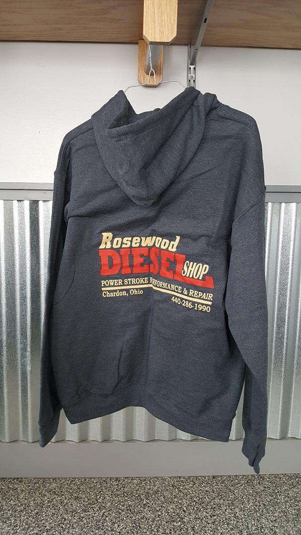 Rosewood Diesel Shop Hoodies Back