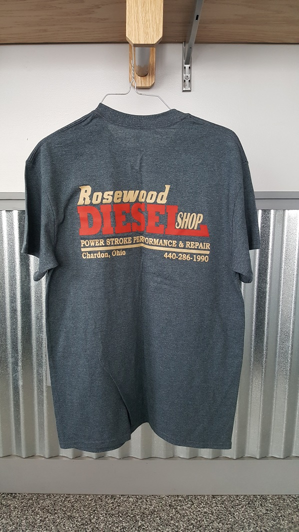 Rosewood Diesel Shop T-Shirts Back